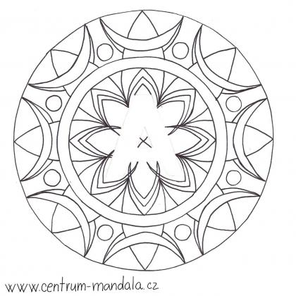 Mandala na září